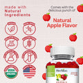 Herbion Apple Cider Vinegar Gummies: Vegan, Non-GMO, Gelatin Free, Gluten Free, No Artificial Color, No Artificial Flavor, and Made in the USA