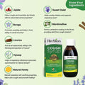 Herbal Ingredients List of Herbion Cough Syrup with Honey: Jujube, Sweet Violet, Borage, Licorice, Marshmallow, and Clove Oil