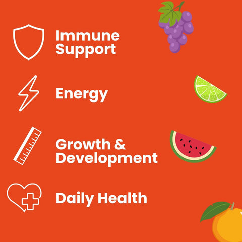 Herbion Multivitamin Gummies for Kids supports Immune Health, Energy, Growth & Development, and Daily Health