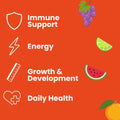 Herbion Multivitamin Gummies for Kids supports Immune Health, Energy, Growth & Development, and Daily Health