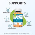 Herbion Taurine Gummies supports mental clarity, alertness, concentration, focus, and memory